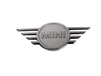 Mini Cooper Rear Emblem Badge Black New OEM 51142465242 02-22 R5x F5x