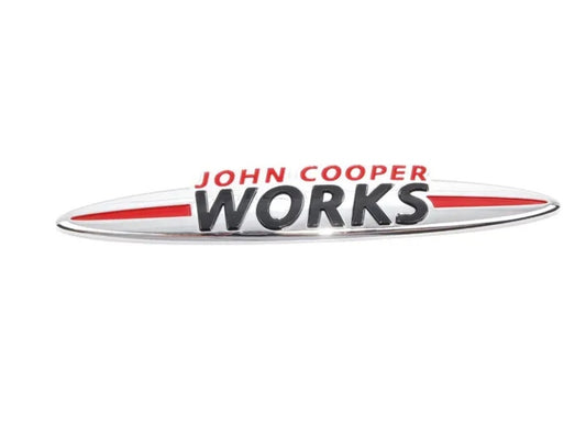 Mini Cooper JCW Rear Trunk Lid Badge New OEM 51147476376 07-16 R5x R6x