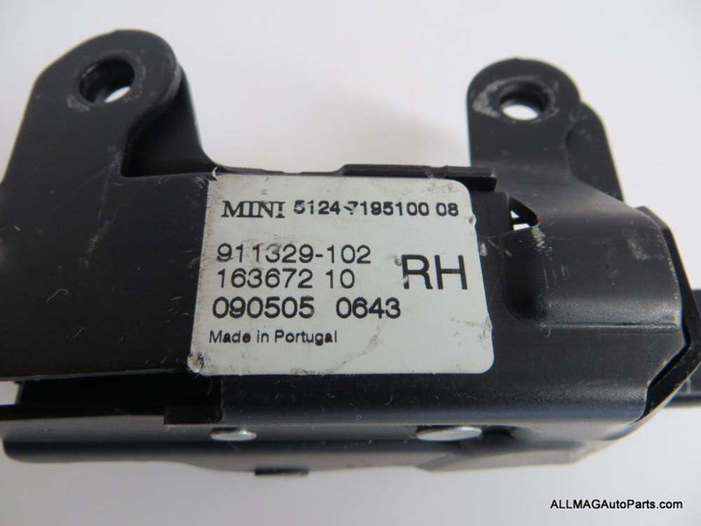 Mini Cooper Convertible Right Rear Trunk Latch 51247195100 09-15 R57