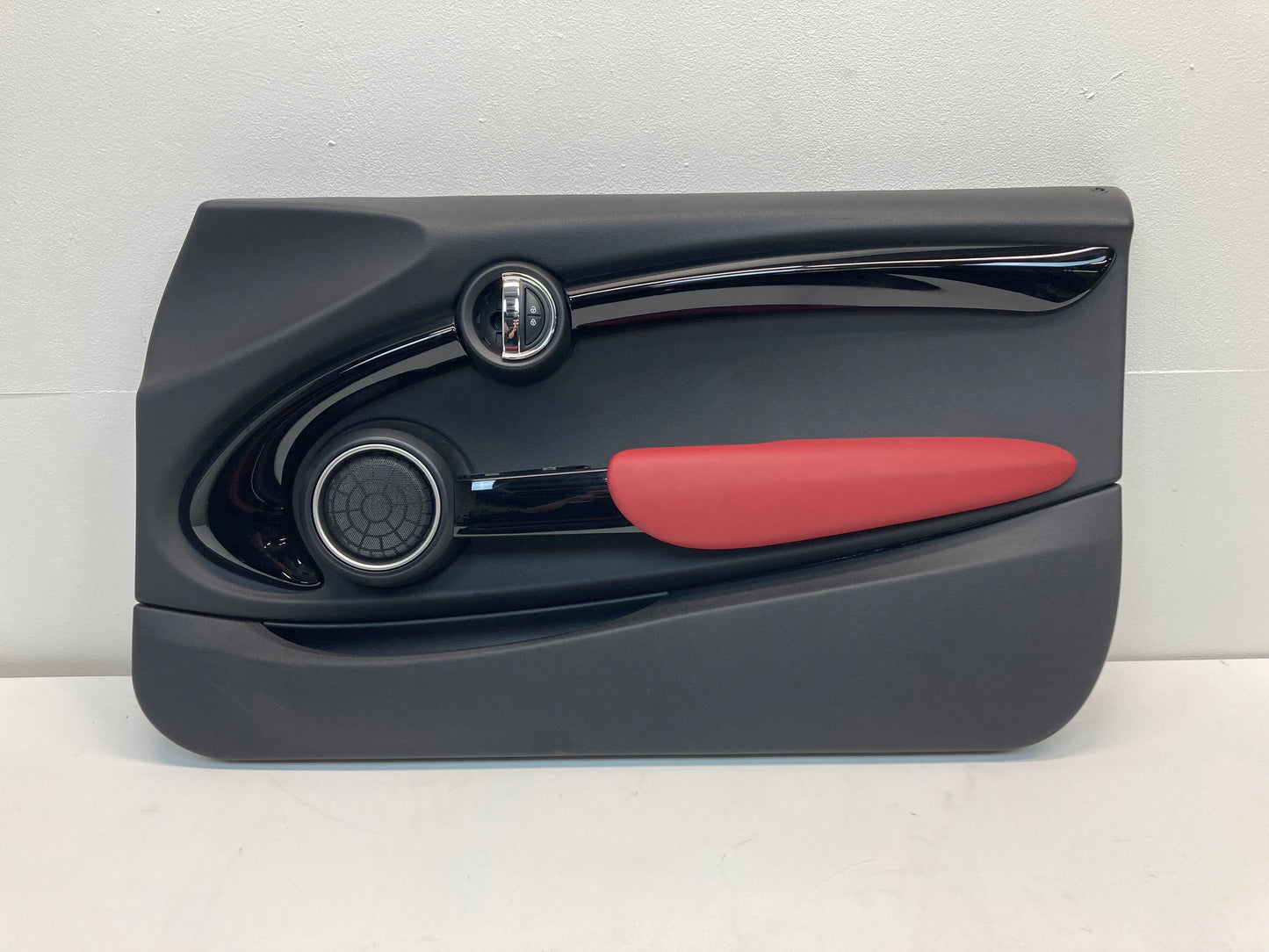 Mini Cooper Front Door Panels Carbon Black, Glowing Red 2014-2019 F56 F57 360