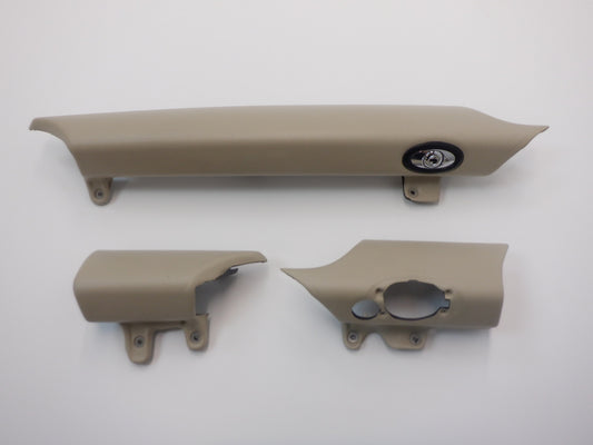 Mini Cooper Dash Knee Protection Trim Set Polar Beige Leather 07-15 R5x 341