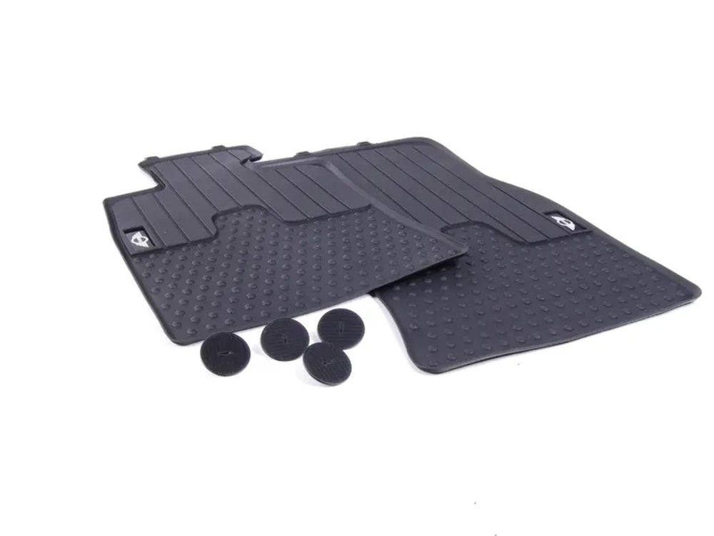 Mini Cooper All-Weather Rubber Front Floormats NEW 51472243906 07-13 R5x