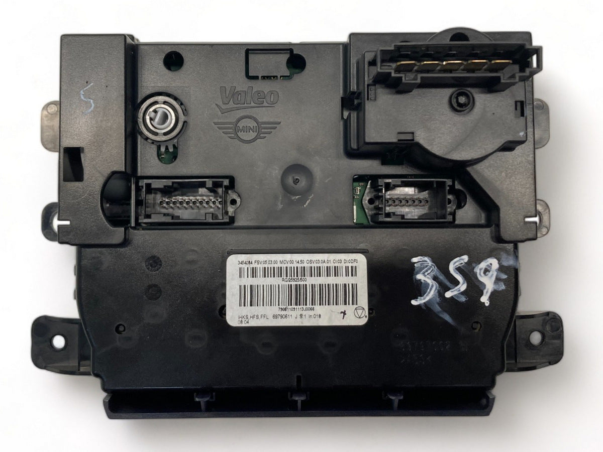 Mini Cooper AC Control Panel Manual with Heated Seats 64113454854 07-10 R55 R56