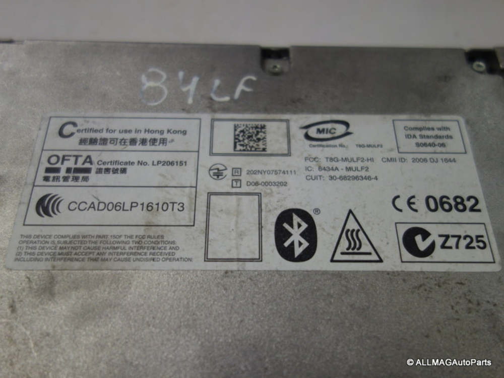 Mini Cooper ULF Bluetooth Module 84109200822 06-16 R5x E9x