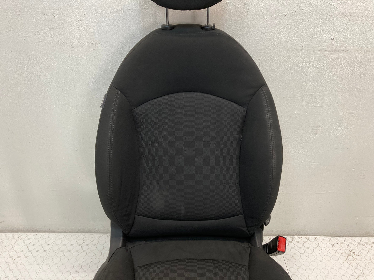Mini Cooper Checkered Cloth Seats Carbon Black ATE1 07-14 R55 R56 385
