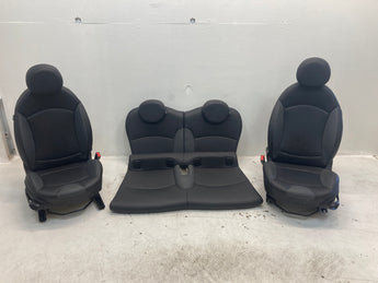 Mini Cooper Seats Set Carbon Black Leatherette Heated K8E1 07-13 R55 R56 359