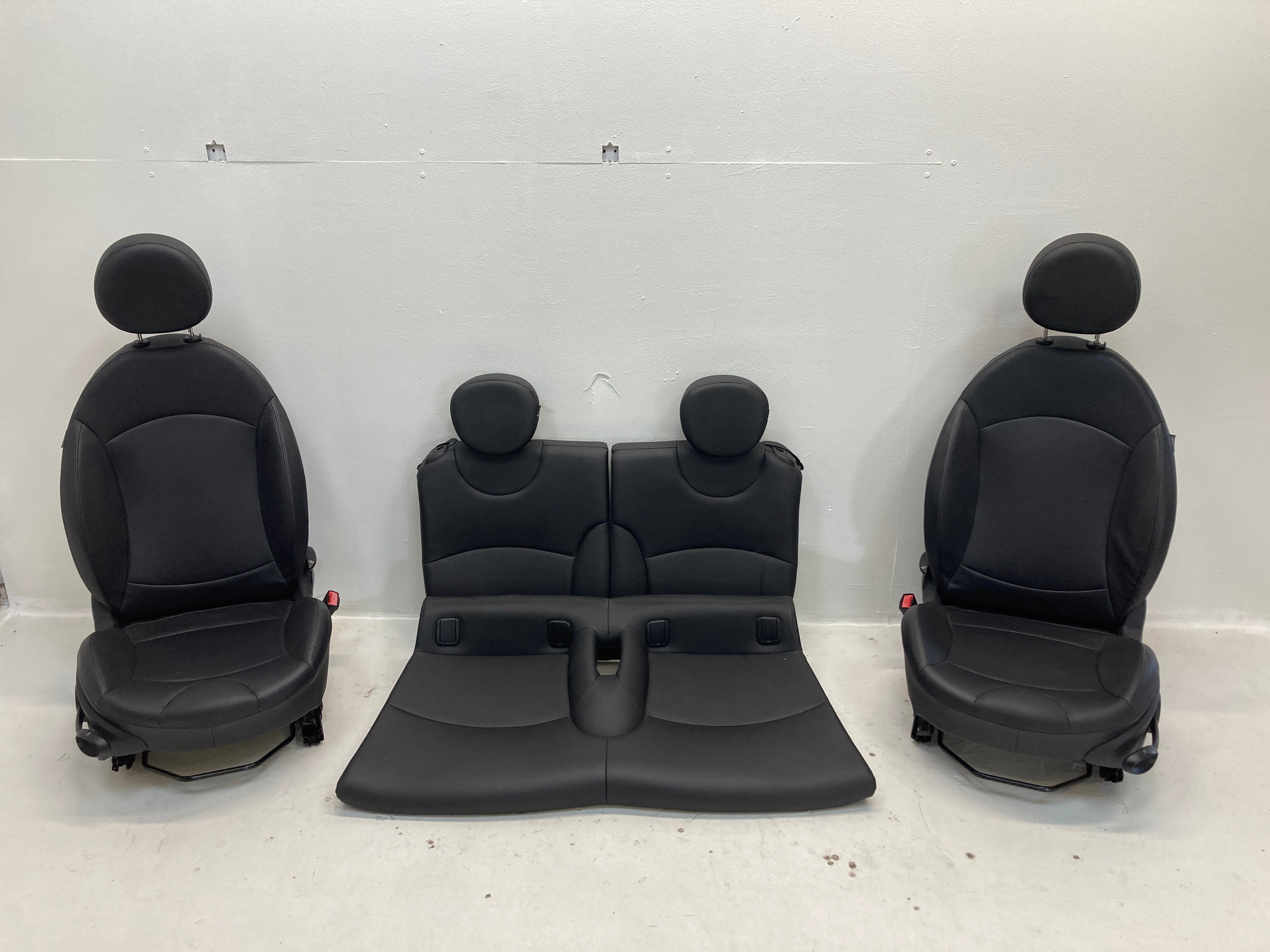 Mini Cooper Convertible Seats Carbon Black Leatherette K9E1 09-15 R57 356