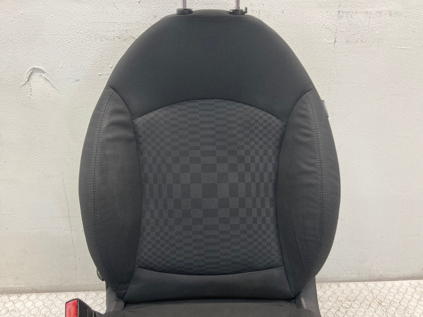 Mini Cooper Black Cloth Checkered Non Heated Seats K9E1 07-14 R55 R56 412