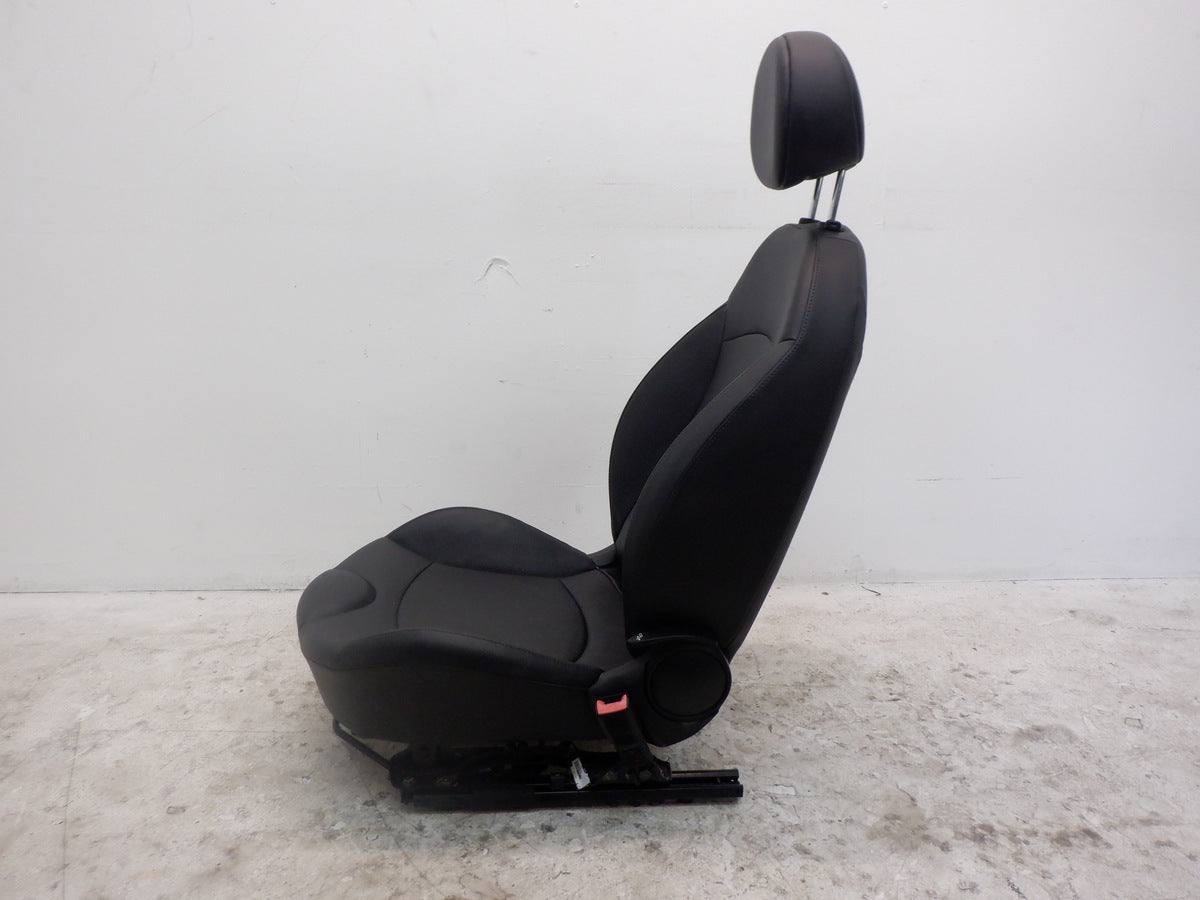Mini Cooper Front Black Leather Seats Pair 12-15 R58 R59 K9E1 324