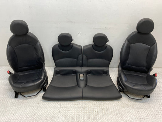 Mini Cooper Sport Seats Leather Punch Carbon Black T8E1 Heated 07-14 R56 R55 407